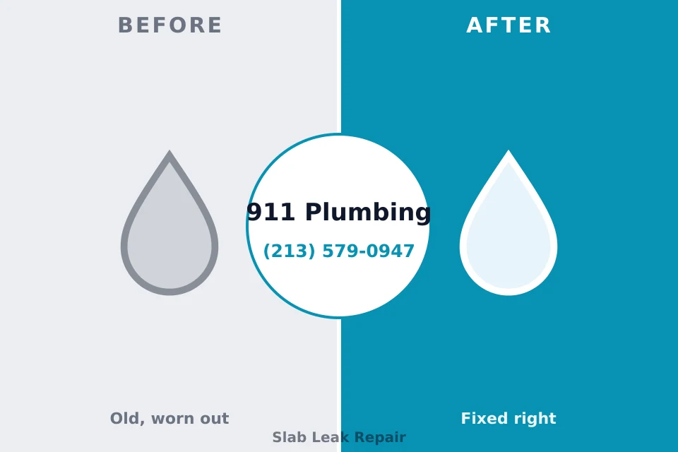 Before and after: plumbing company Enterprise, NV